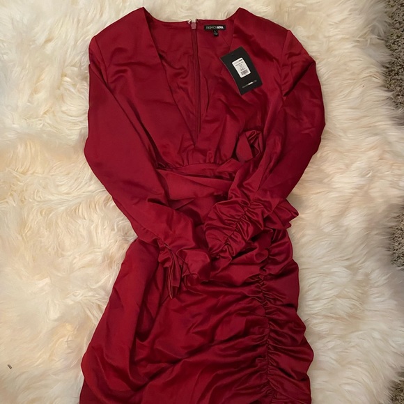 Fashion Nova Bella Satin mini dress - Picture 3 of 8